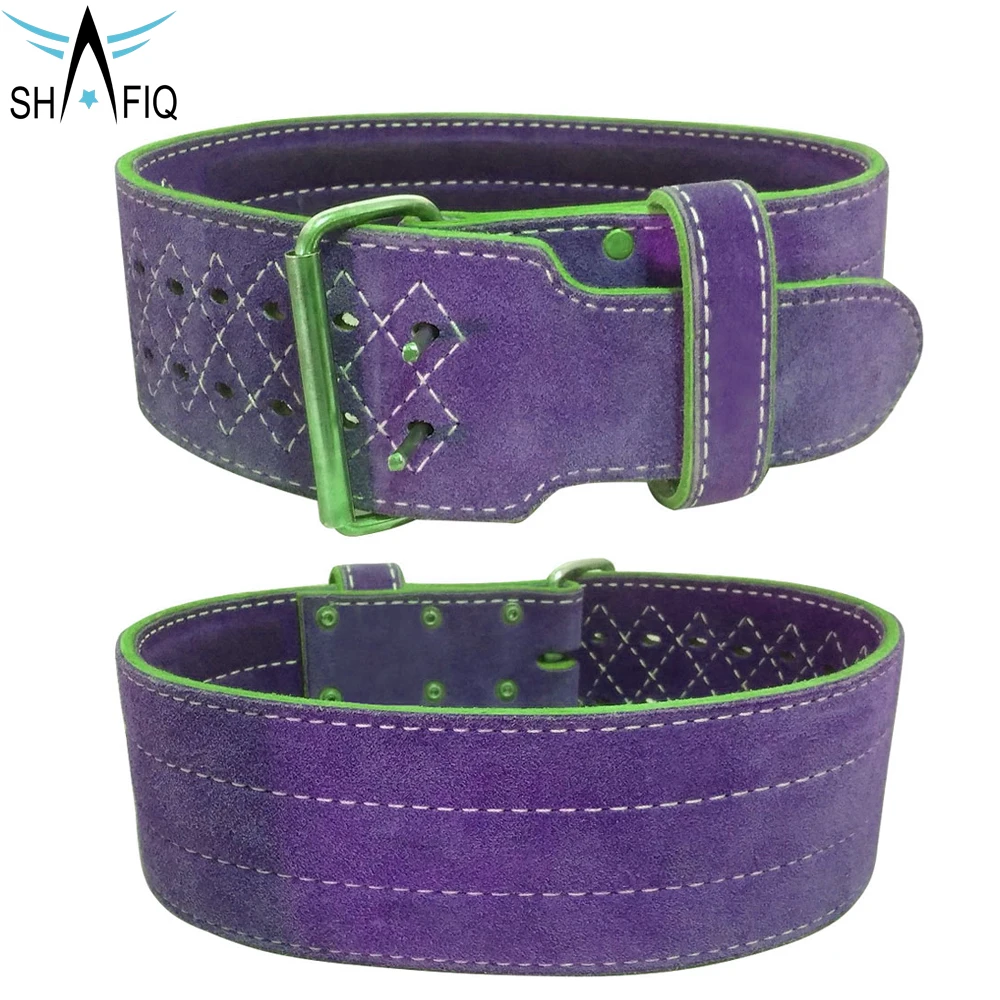 2022 New Design With Bodybuilding Leather Material And Weightlifting Double Pin Buckle Power Lifting Belt By Shafiq Sports