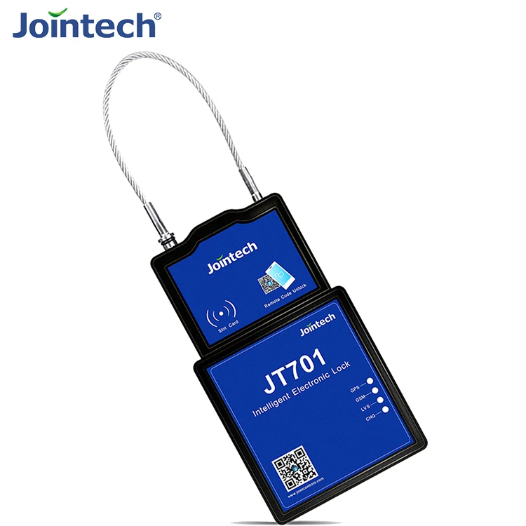 Jointech Jt701 Gps Device 4G Long Cables Can Van Track  Gps Tracking Container Padlock With Alarm