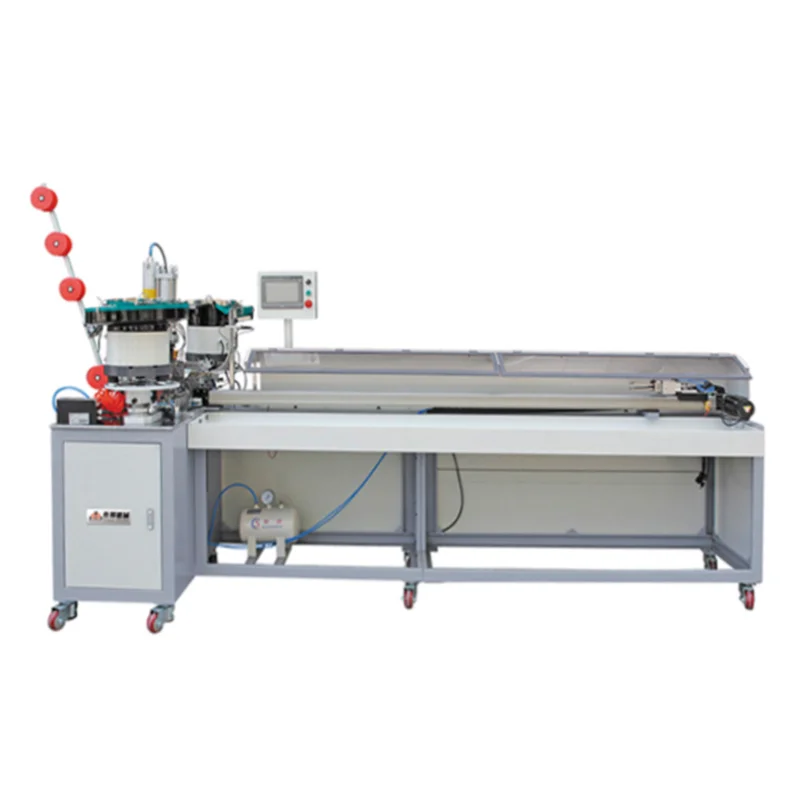 Double Slider Cutting All-in-One Machine Open-end zipper Double Slider Mounting Machine for Nylon Zipper QB-083