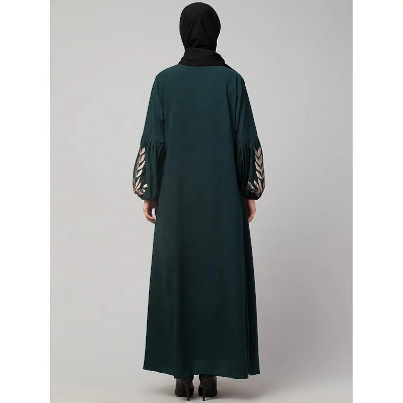 2022 Modern Fashion Set Matching Chiffon Kimono Dubai Turkey Kaftan Open Abaya Muslim Dresses