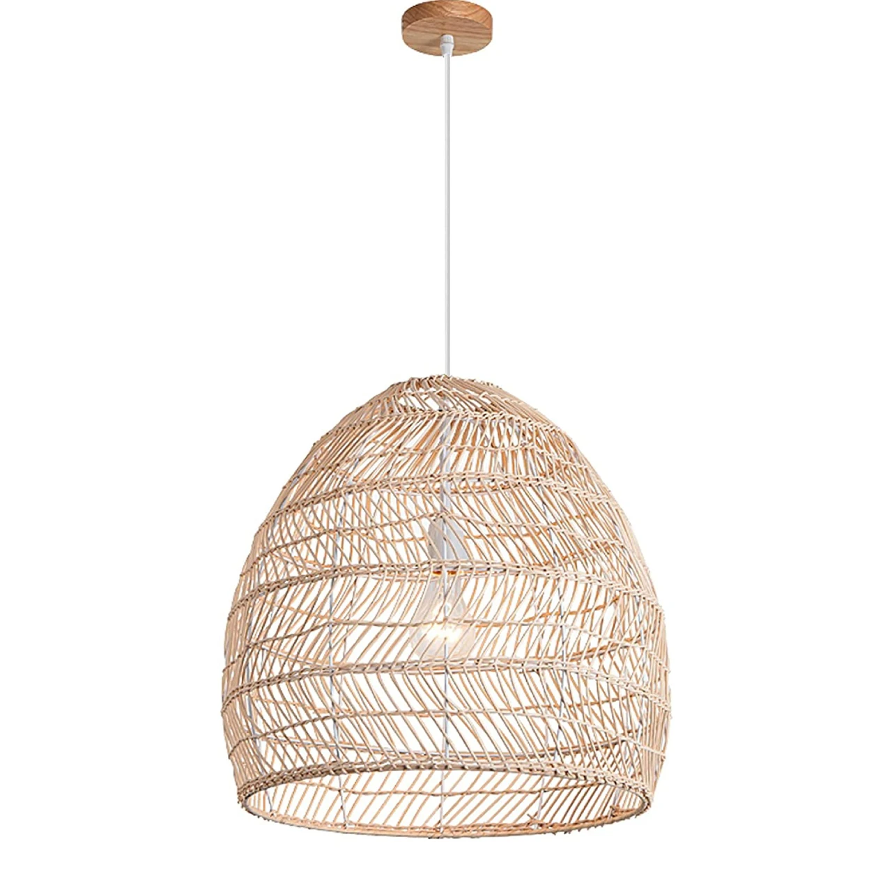 Competitive Price Handmade Rattan Bamboo Ceiling Lamp Customized Lampshade Lamp Accessories