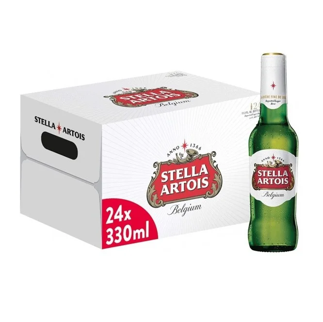 Prices for Stella Artois Premier Lager Beer Cans Stella Artois 24x33cl (Beer) at discount prices