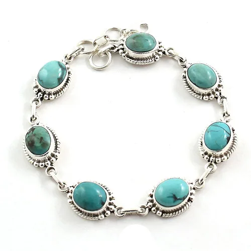 Best selling 925 sterling silver bracelet wholesale Indian gemstone jewelry OEM ODM nickel free lead free fashion trendy styles