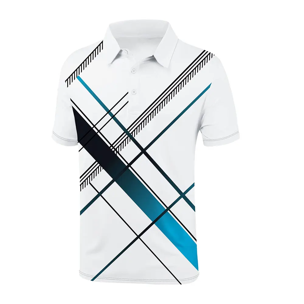 ODM Wholesale New Model Printed Polo Shirts For Men Short Sleeve Custom Logo Embroidery Plain Golf  Polo T-shirts