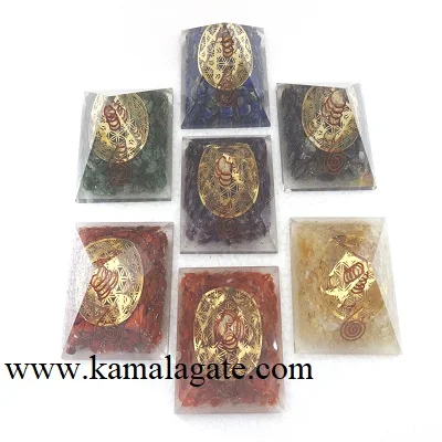 Handmade Natural Stone Red Jasper Orgone Pyramid with Crystal and Copper Benefits for Reiki & Healing Decorative