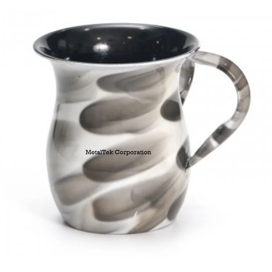 Jews Wedding Gift Negel Vasser Cups Judaica Ritual Hand Washing Cup For Jews Stainless Steel Double Handle Netilat Yadayim Mug
