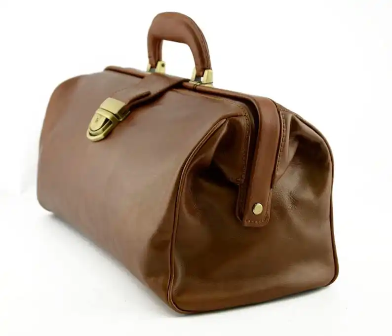 Trending Design Leather Medical Satchel Purse Suitcase Doctor Genuine Leather Ladies Men Hand Bags Fashion Handbags For Doctors