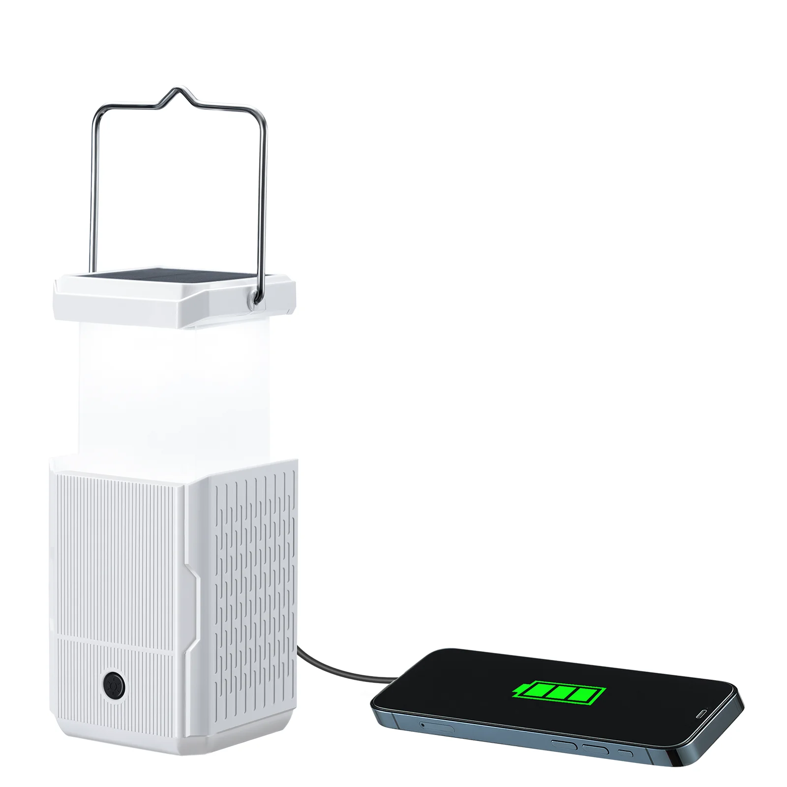 Hand Crank Solar Camping Lantern, Portable Ultra Bright LED Torch,USB Charger, Electronic Lantern for Outdoor