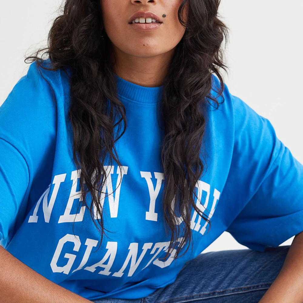 High Quality Long Sleeve Streetwear Heavyweight Ladies Black Gym 100% Cotton Oversized Plain Vintage Custom Women T Shirt