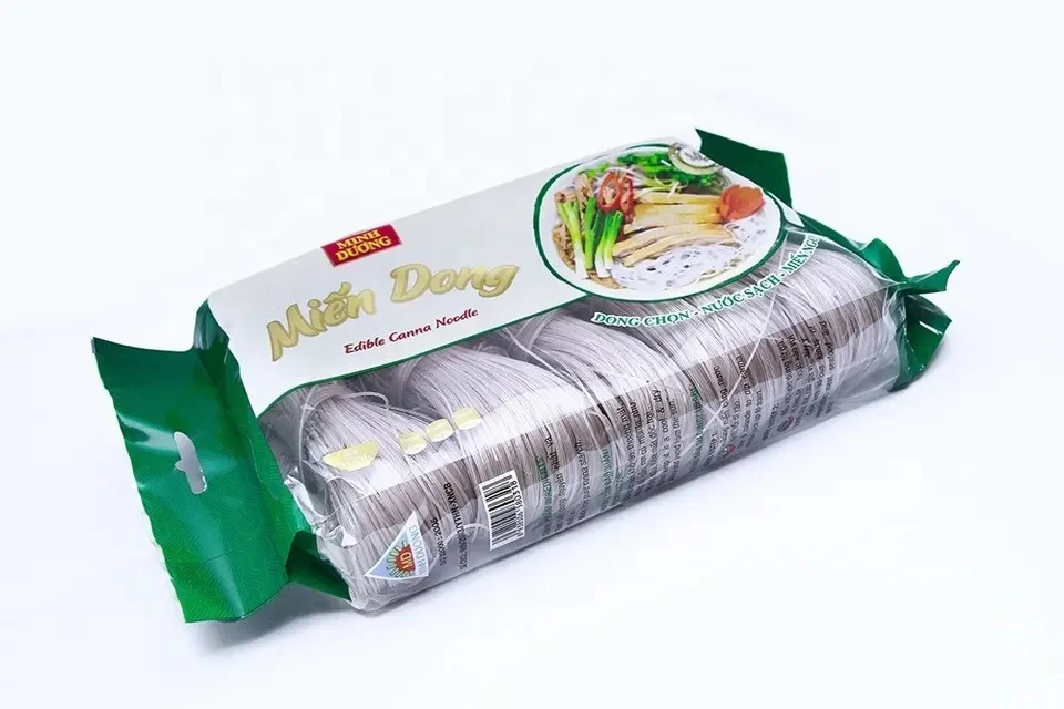 500g OEM Reasonable  Price Food Dried Natural Color Tasteless High quality Instant Cook Vermicelli Arrowroot Glass Noodle
