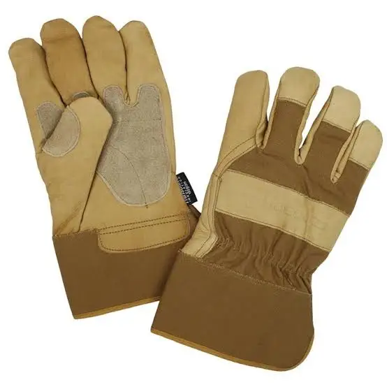 High Quality Labor Gloves with Leather Cheap Rubberized Cotton Fur Fleece Jersey Liner Quality Garden Gloves & Protective Gear
