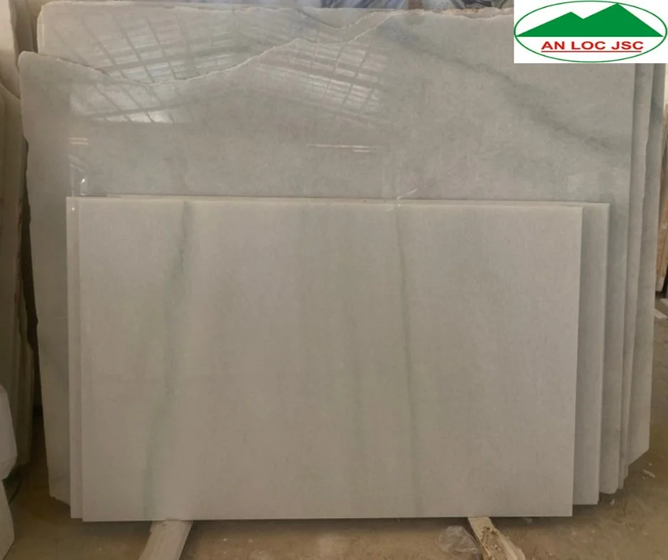 Premium grade of white dolomite marble stone slab for countertops