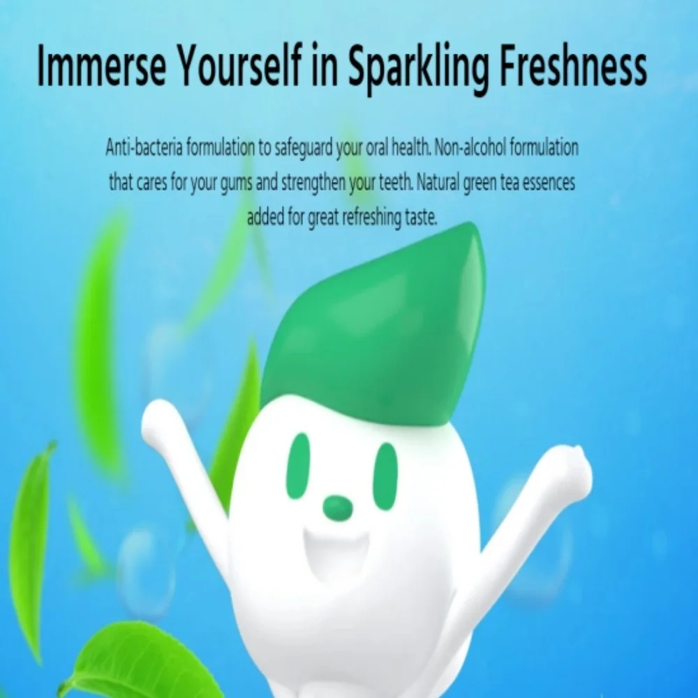 36 Months Shelf Life Fluoride Green Color Minty Scent Reduce Plague CPC & fluoride Darlie Green Tea Alcohol Free 500ml Mouthwash