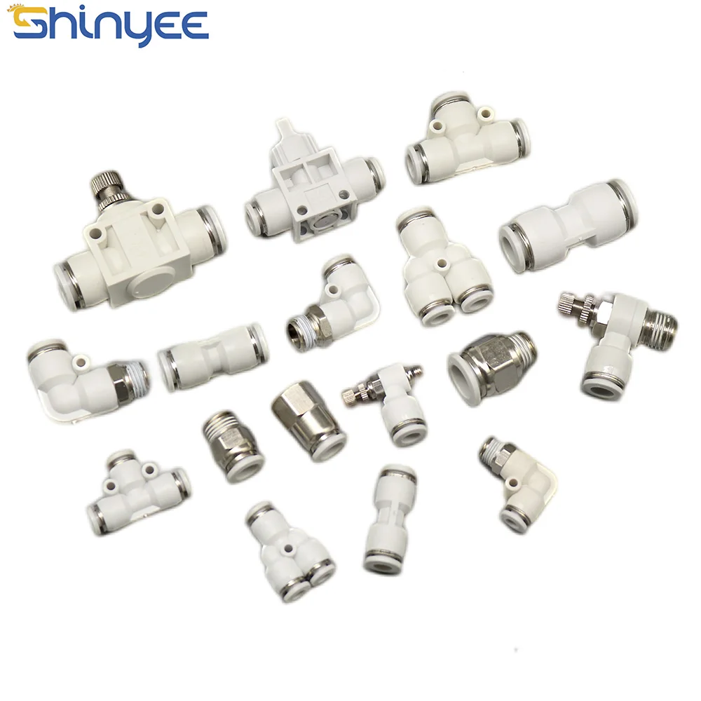 PC1/4-01 connector stainless steel nbpt pll push in machine metric thread  push-fit air hose and fittings pipe fittings in china