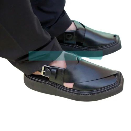 JET BLACK QUETTA NOROZAI CHAPPAL WITH DOUBLE SOLE TREAT  YOUR FEET WITH EXCEPTIONAL CARE WITHOUT JET BLACK NOROZI KHERI FOR MENS