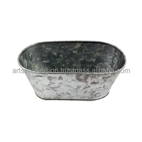 Stainless Steel Metal Planter Hanging Plant Pot Metal Flower Bucket Decorated in Black Design Planters  Ceramic Planter