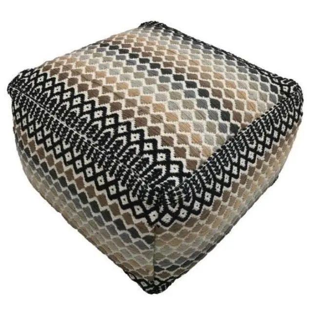 Removable Washable Living Room Ottoman Pouf Home Pouf Stool Ottoman from Indian Exporter and Manufacturer
