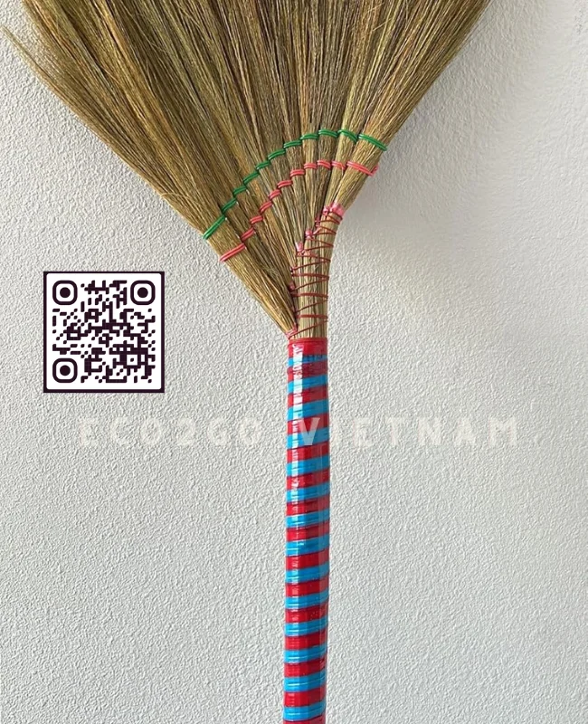 Authentic Handmade Asian Broom / Premium Vietnamese Straw Broom High Quality With Good Price By ECO2GO VIETNAM