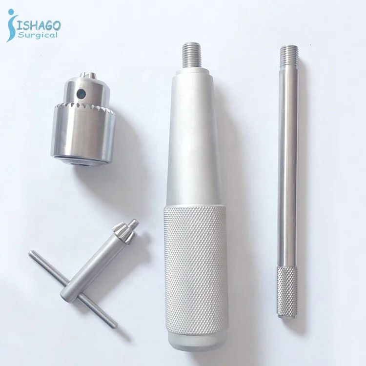 Hot Sale Hand Jacobs Drill Chuck With Key and Small Cerclage Wire Twister Handle, Orthopedic Instruments