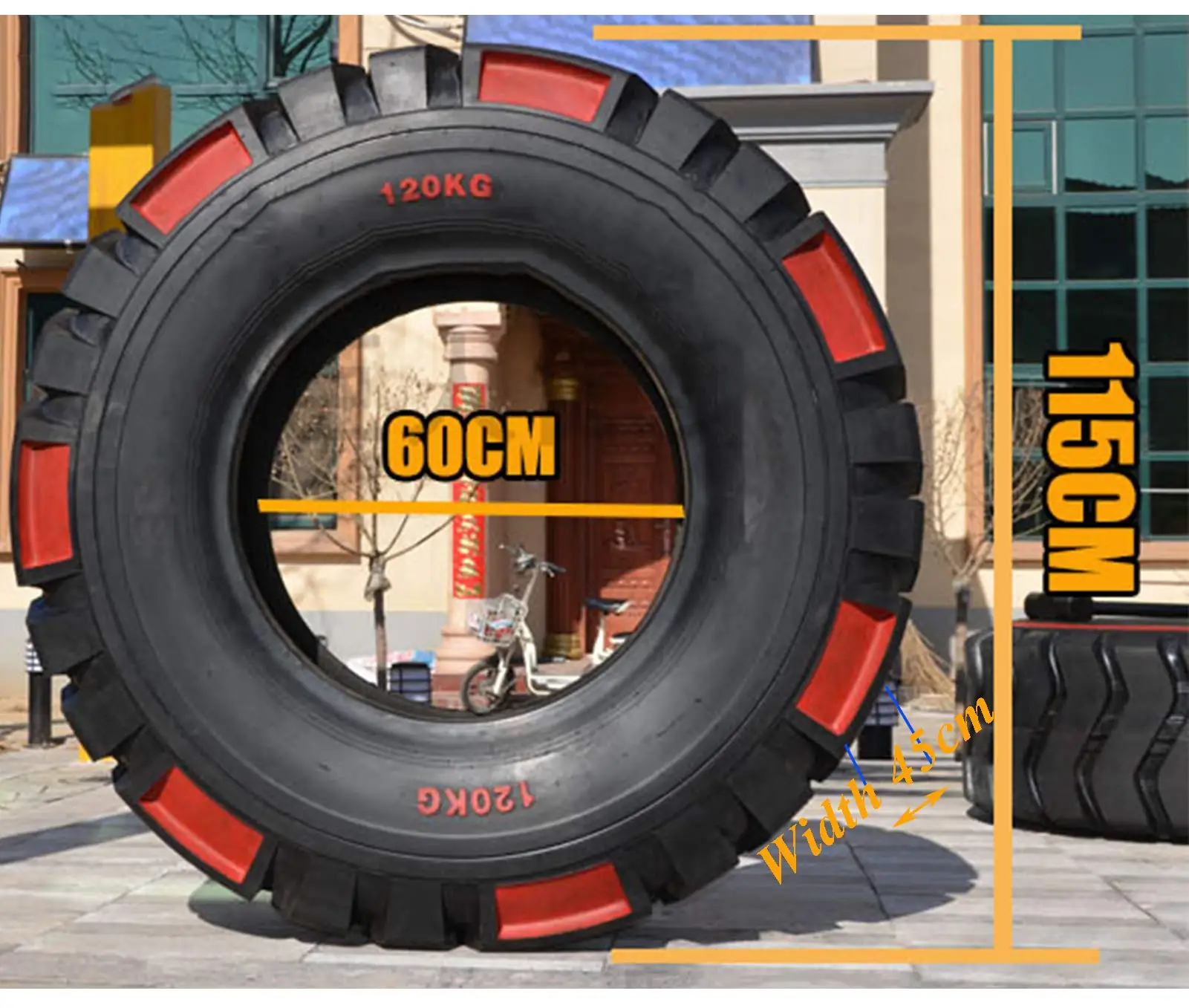 80KG Multi-Function Strength Strongman Training Equipment Tyre Flip Fitness Tire Gym Training Tire