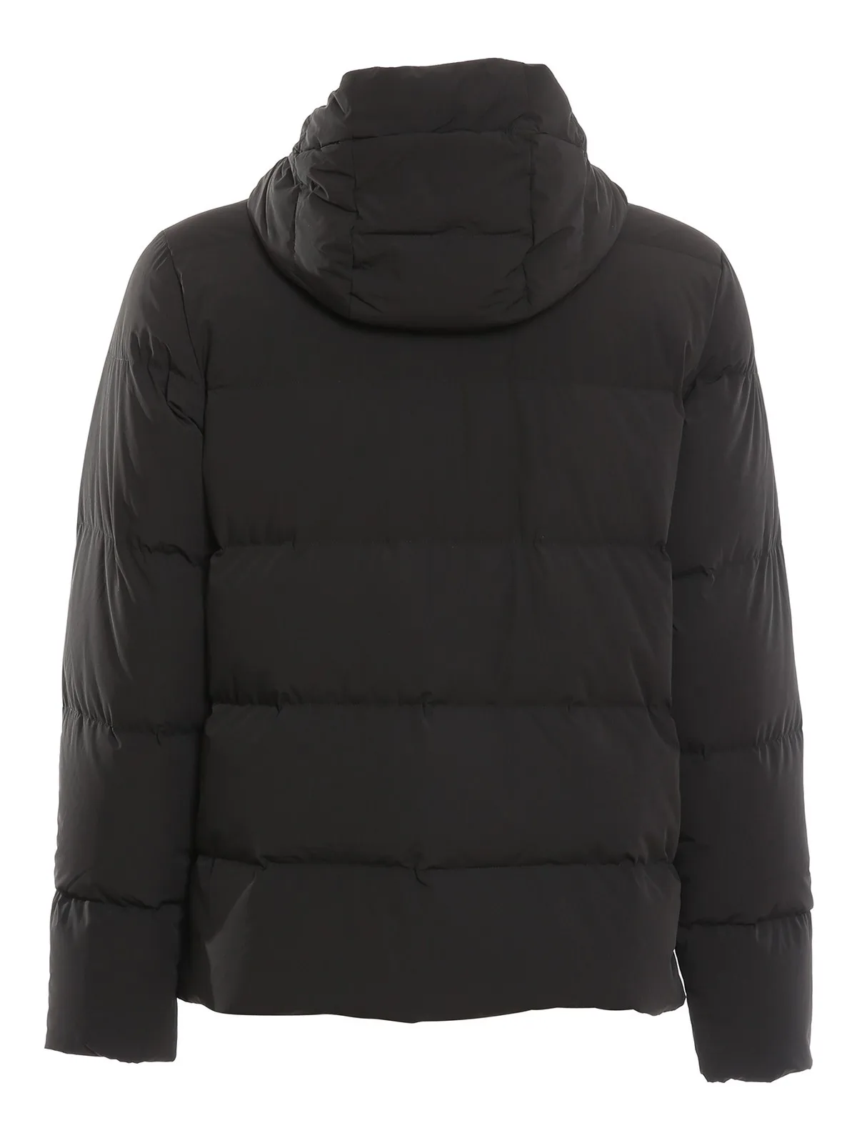 High Quality nylon down jacket side pockets with zip quilted workmanship zip closure fixed hood custom logo Jacket