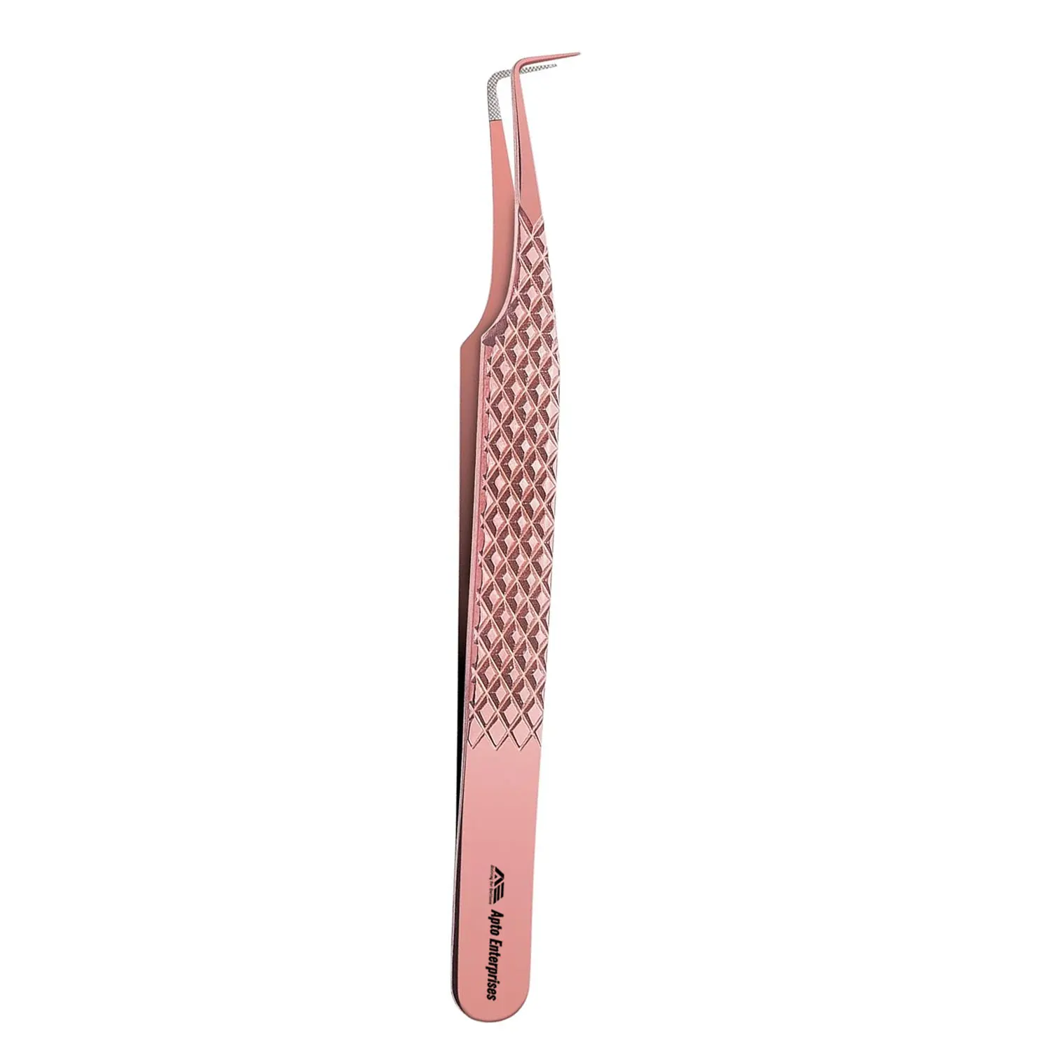 Precision Eyelash Grooming Stainless Steel Sustainable Lash Applicator Curved Eyelash Tweezers For Strip Lashes