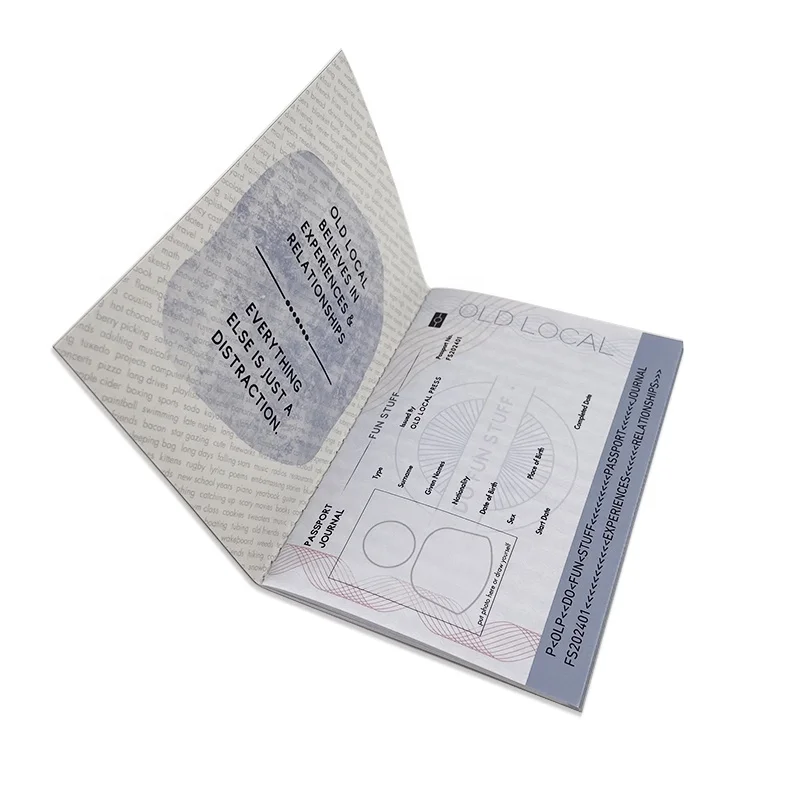 custom passport booklet brochure printing promotion cheap offset print factory
