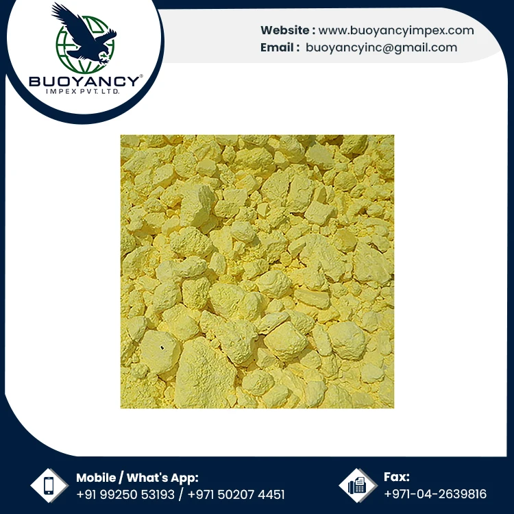 Chemical Grade Top Selling Lump Sulphur Indian Bulk Wholesale Manufacturer