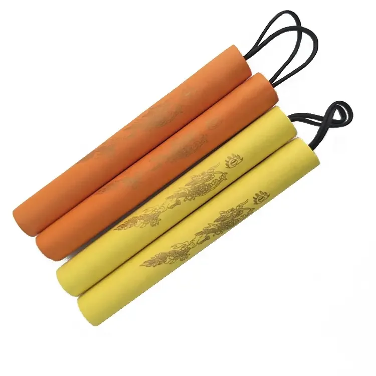 Kung Fu Nunchakus Martial Arts Safety Foam Nunchakus Sponge Double Truncheon With Stainless Steel Chain