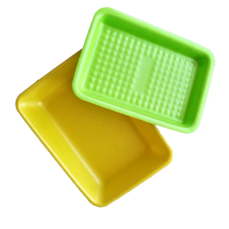 Styrofoam Disposable Meat Tray White PS Foam Foam Packaging Plate for Food