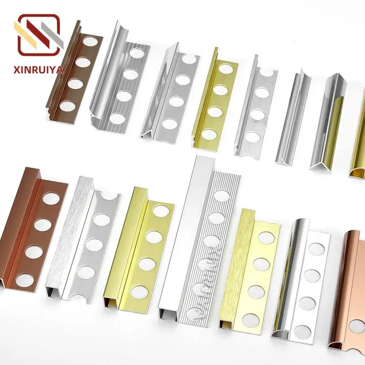 Over Bathroom Bath Shower Curb Metal Niche Pencil Tile Trim Border Corner Edge Beading Edging For Around Tile Bathroom Bathtub