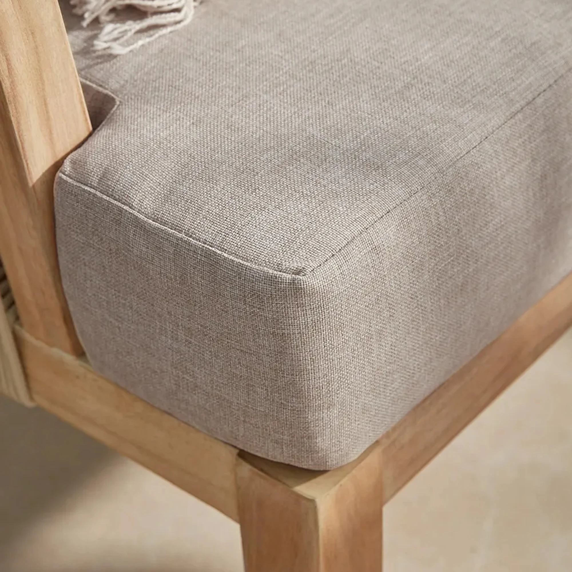 Outdoor Garden Sofa Sets Wooden Furniture Teak Patio Lounge Set - Olie