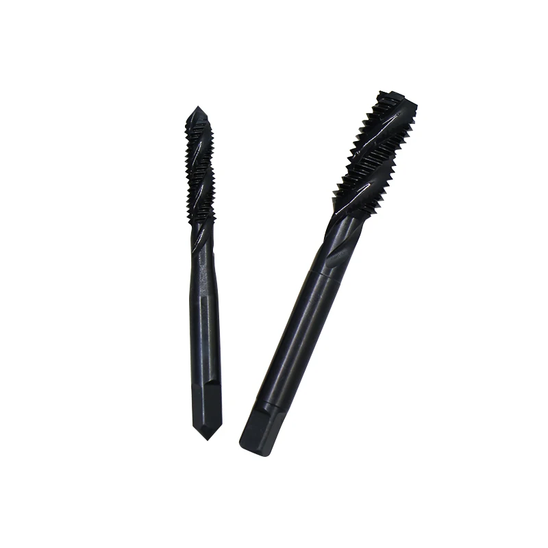 JIS machine tap  HSSE M35 Form C Spiral Flute Nitrided coated black oxided metric tool M6