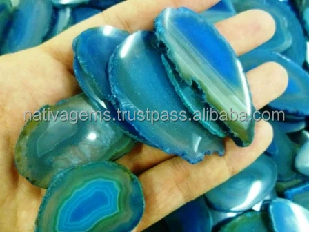 GORGEOUS COLORED AGATE SLICES WHOLESALE
