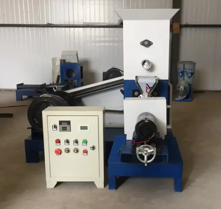 2024 Animale New Product Carbon Steel Fish Feed Pellet Machine High Productivity Core Bearing Floating Sinking Features