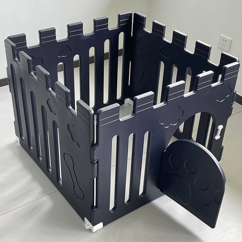 Factory plastic cheap new temporary animal husky dog house playpen kennel outdoor dog playpen dog fence with door