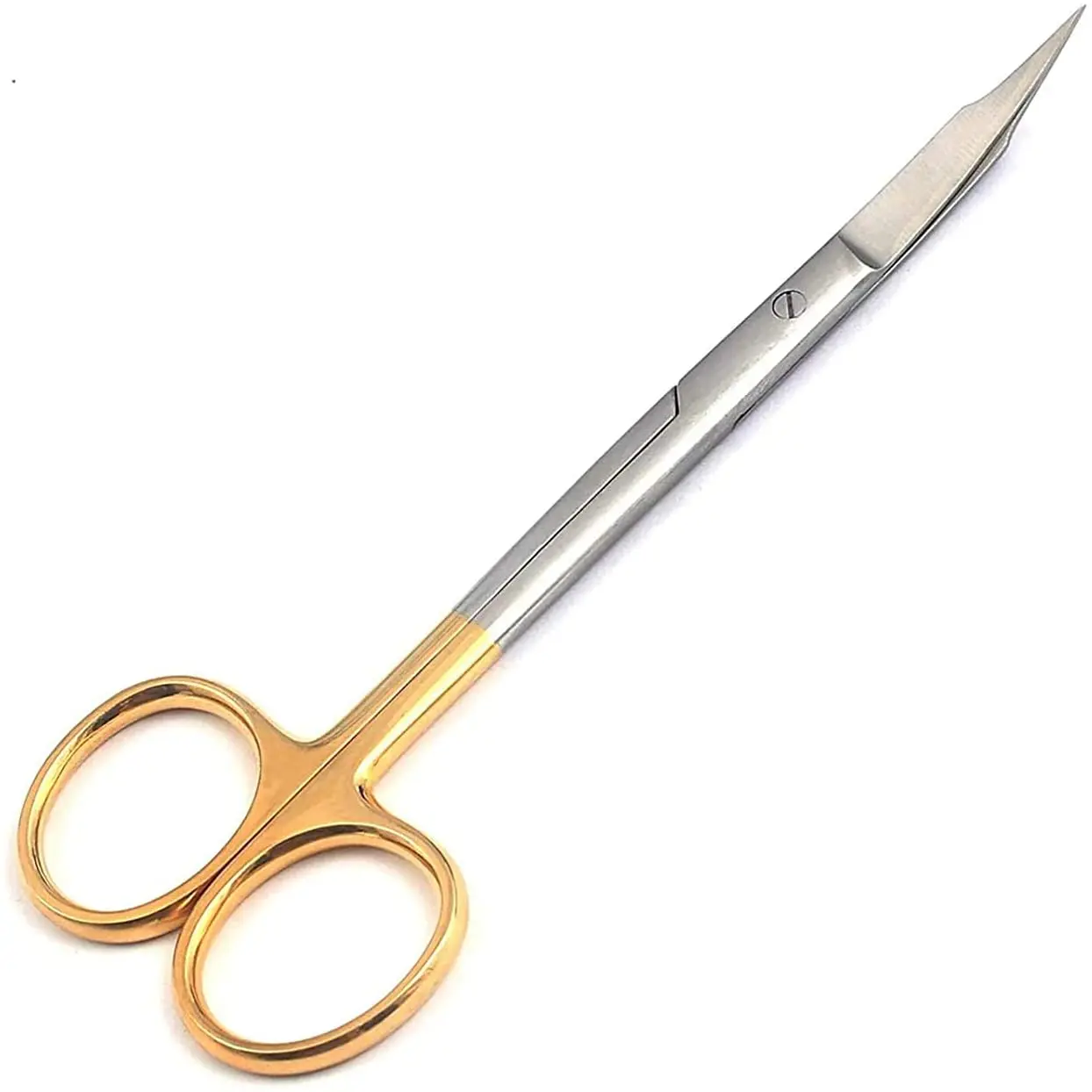 Professional Operating Scissors Curve Cutting Edge with Serrated Jaws Carbide Tip Smooth Hard Cutting Dental Surgical Instrument