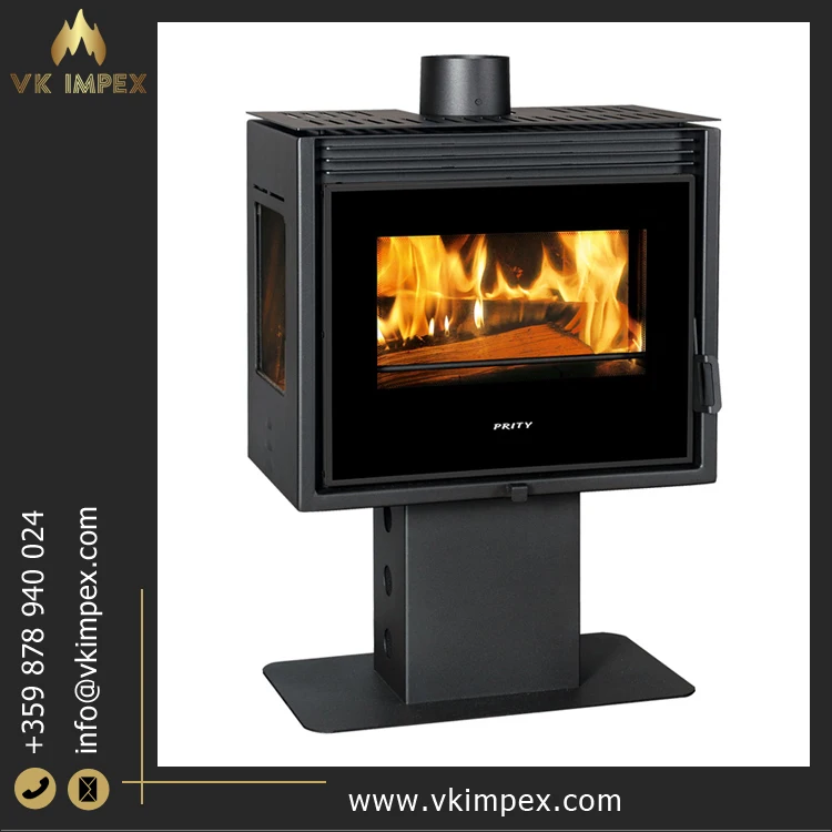 High Efficiency Corner Freestanding Wood Burning Fireplaces from Bulgaria Origin Exporter Available in Bulk Quantity for Sale