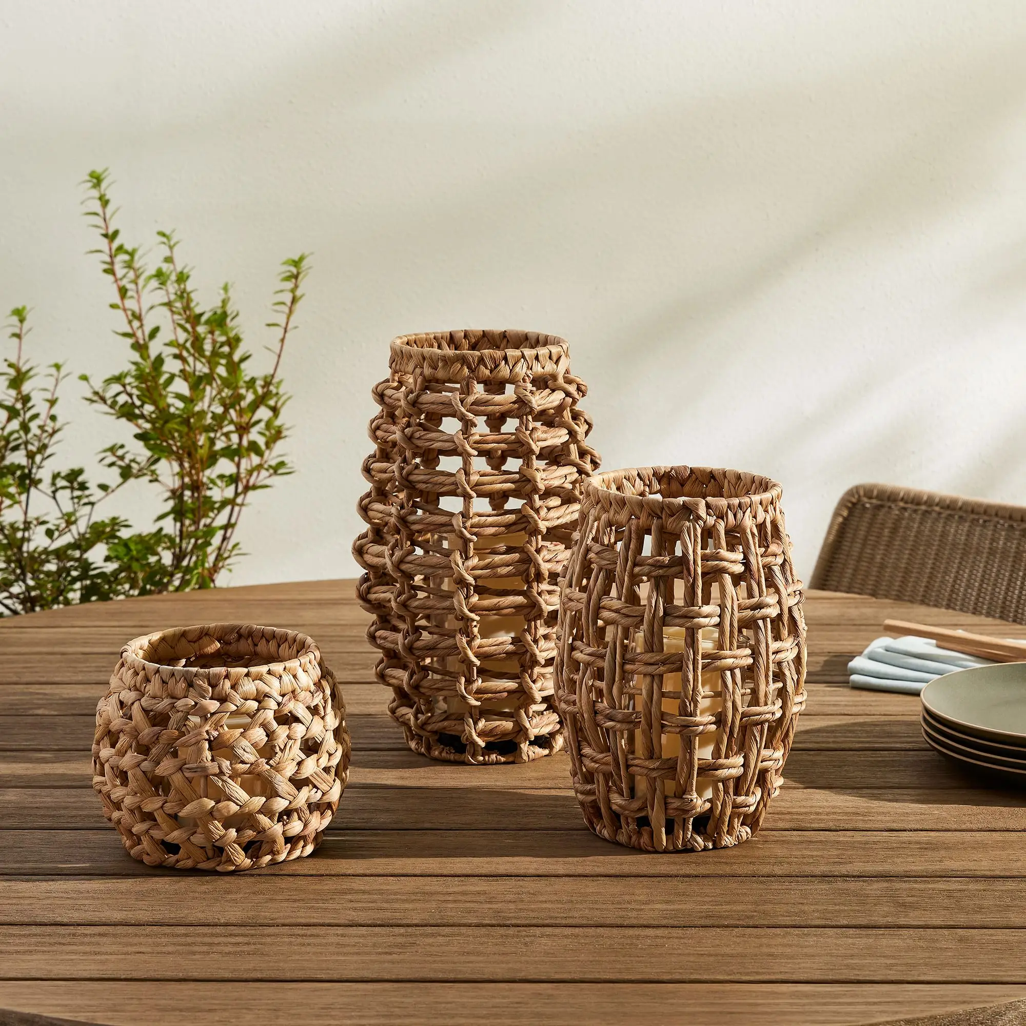 High Quality Best Selling Water Hyacinth Coastal Lanterns Handmade in Viet Nam