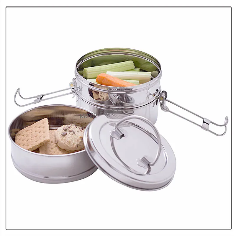 Stainless Steel Lunch Box Metal Tiffin Lunch Box 3 Layers
