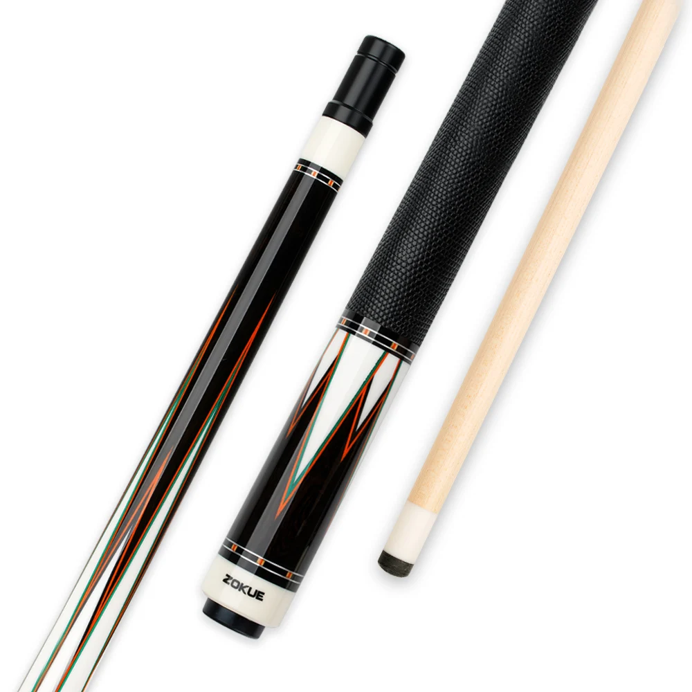ZOKUE Pool Cue Real Wood Inlay Professional Stick 12.2-12.5mm Genuine Leather Radial Joint Kit Precious Wood Billar Cue