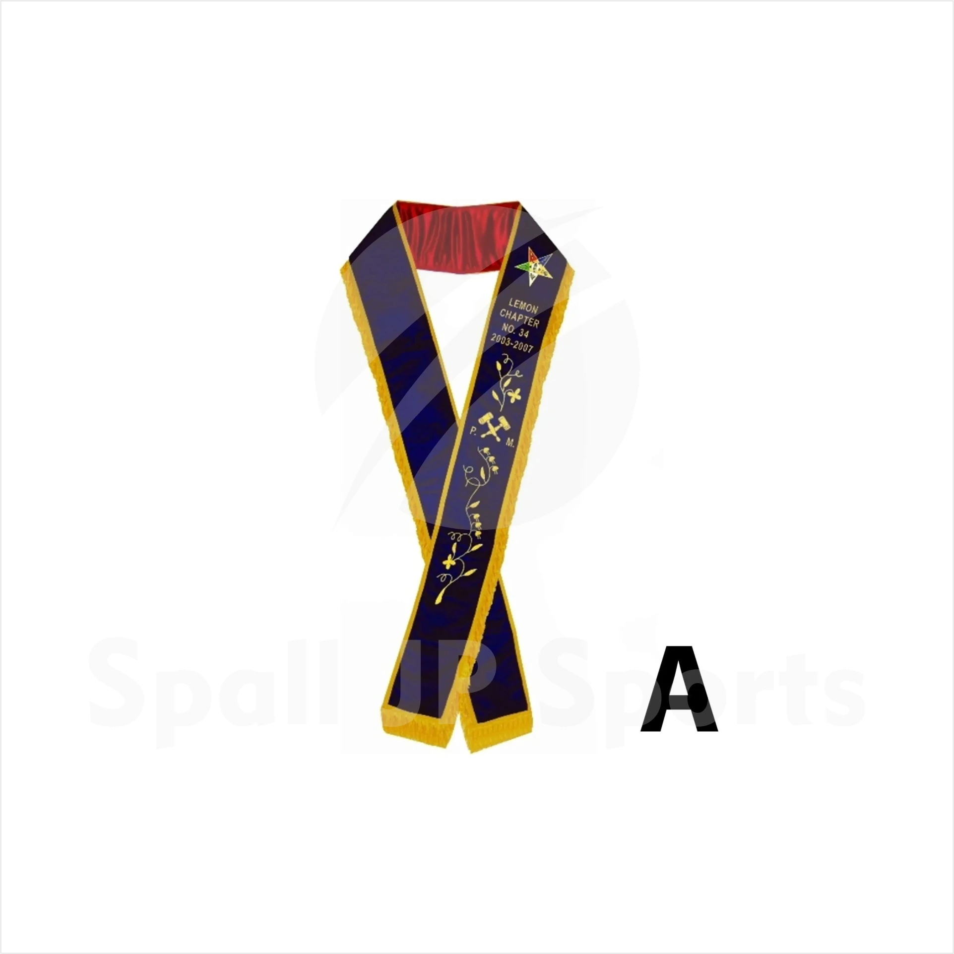 MASONIC PAST MATRON OES SASH  PURPLE VELVET MASTER MASON Masonic Regalia 2024