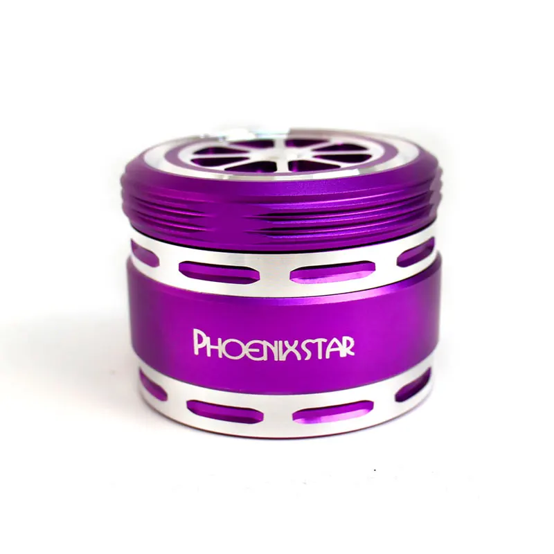 Smoking Grinder Aluminum Herb Grinder Powerful MagneticYellow Herb Grinder Machine for Smoking Shop wholesale