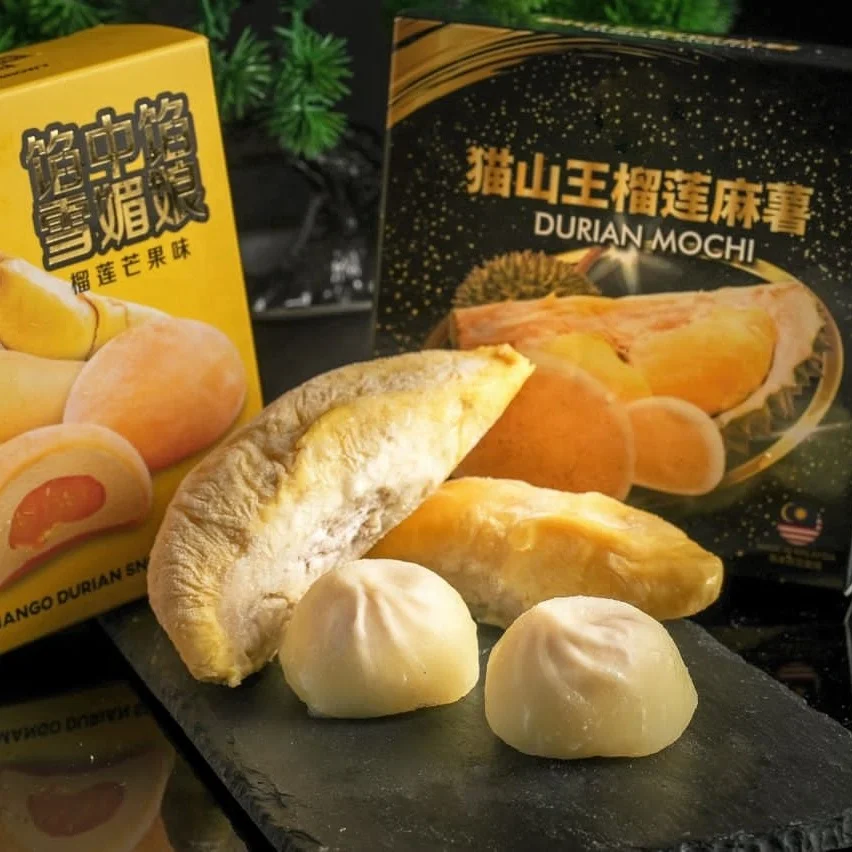 Hot Selling King Fruit Durian One Box Packaging Export From Malaysia Durian Mochi Flavour Natural Fresh HALAL Malaysian Durian