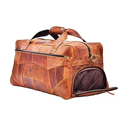 Wholesale Vintage Duffle Travel Bag Crazy Horse Genuine Leather Large Capacity Duffle Travel Bag for Wholesale At Best Price