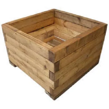 Outdoor Wooden Raised Garden Bed Planter for Vegetables Grass Lawn Yard