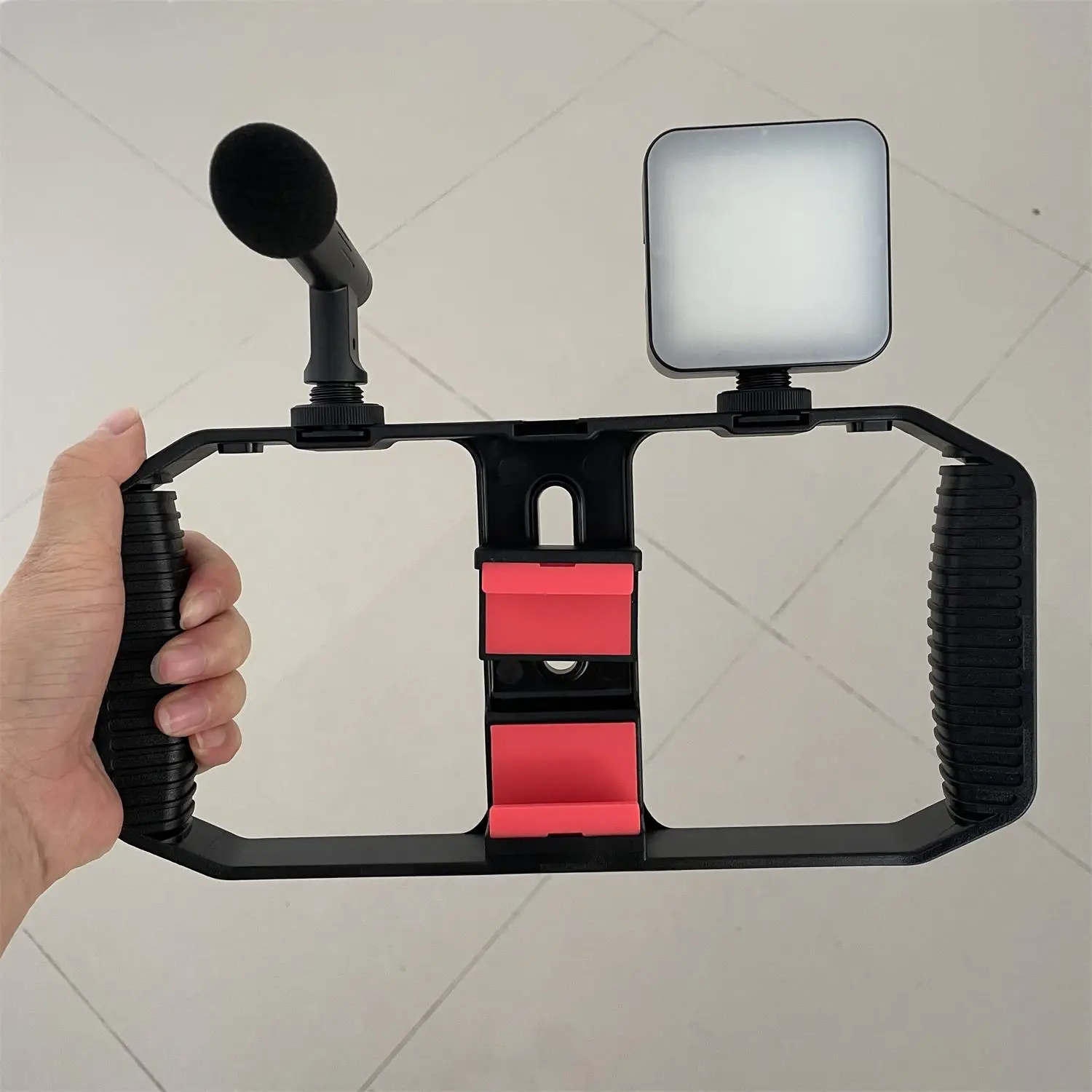High Quality 3 Shoe Mounts Filmmaking Handheld Phone Video Rig Video Blogging Kit