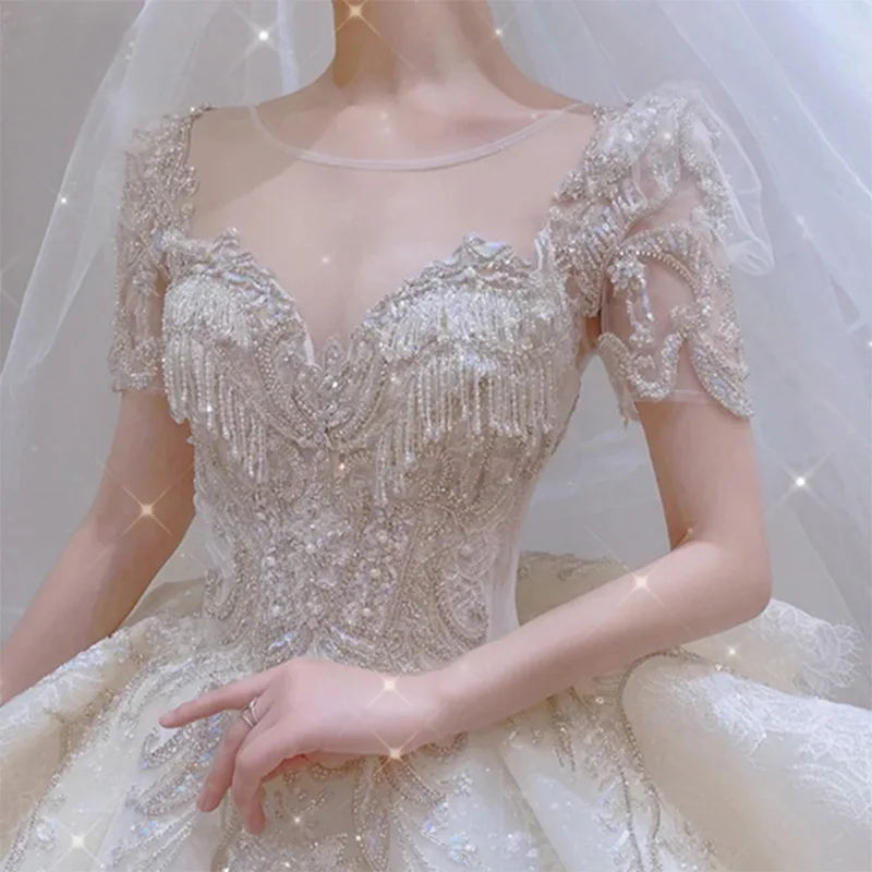 2024 Popular Styles ODM OEM Wedding Dresses Elegant Sexyprincess Wedding Dress