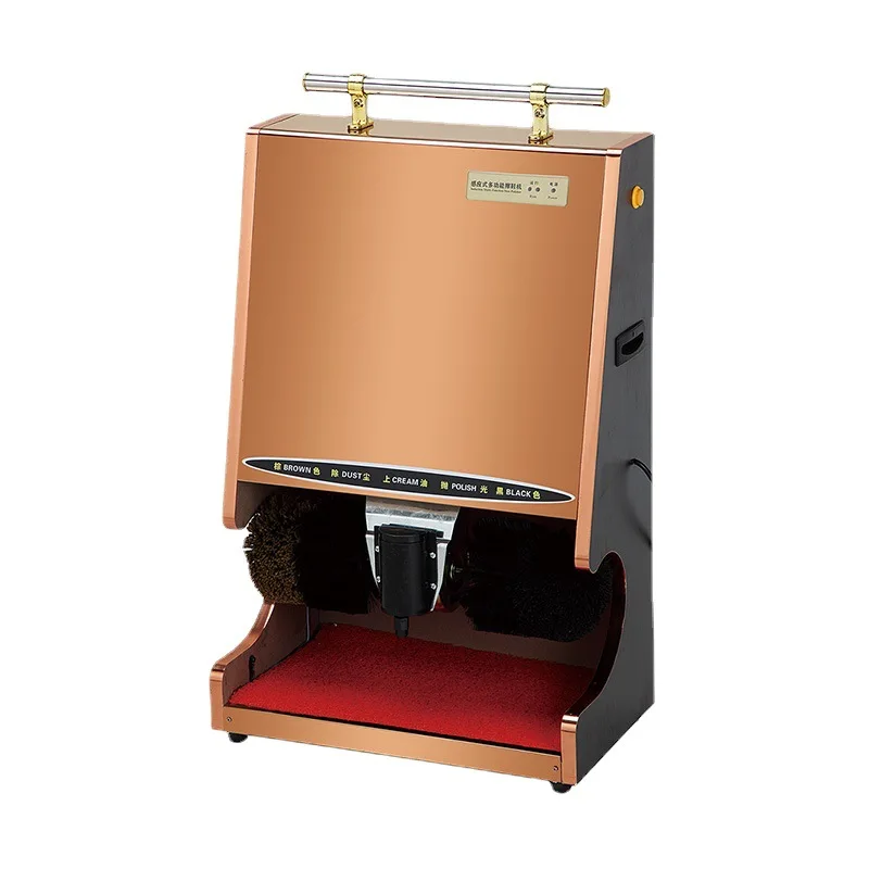 Hotel Supply Automatic Shoe Shine Polisher Machine Commercial Stainless Steel Electric Shoe Cleaner Polishing Equipment