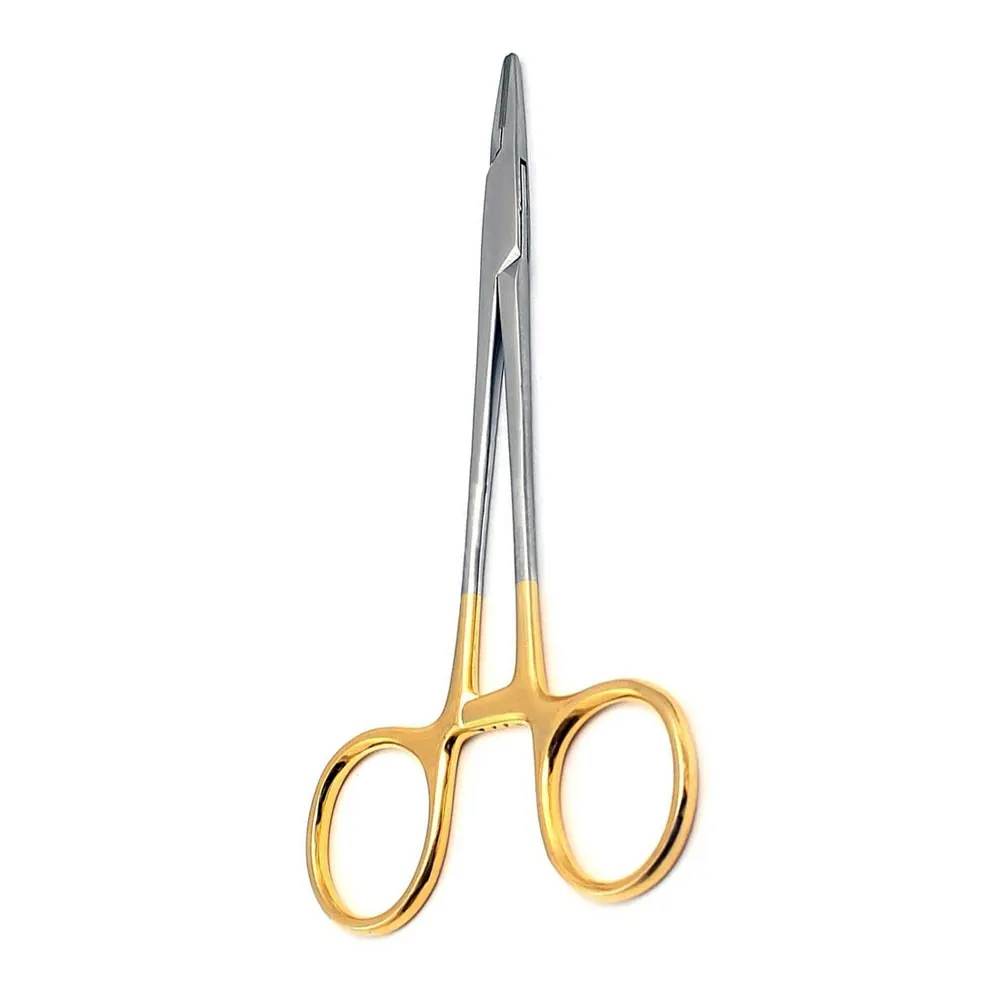 Needle holder with scissors Tc Gold handle Needle clamp surgical Double Eyelid Plastic Surgery Instruments